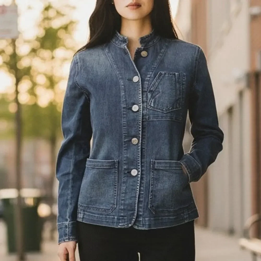 Ralph Lauren Jeans Co Ralph Lauren Denim Jacket Unique Rare Vintage XS - Picture 2 of 11